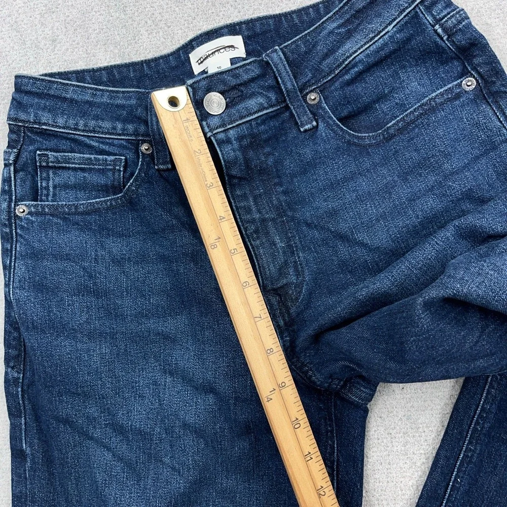 Maurices Jeans Women 1o Baggy Wide Leg High Rise Dark Wash Denim Regular Fit